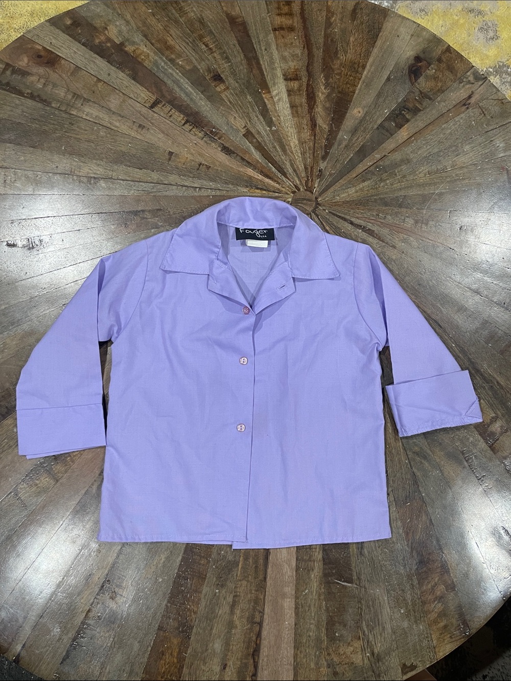 Purple Button-Down Kids Shirt